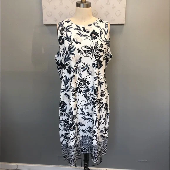 Charter Club- floral midi dress XL e98-26